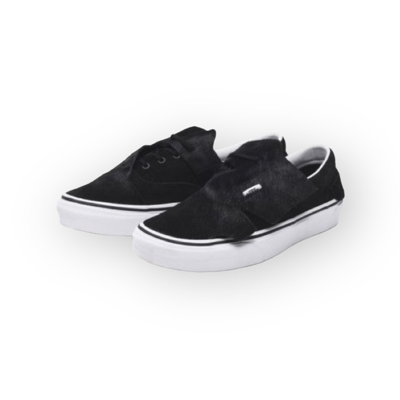 HTF: new Vans ™ ®✌︎︎ Origami Calf Hair Sneaker ✌︎︎ Black Leather Overlay ✌︎︎ - Picture 2 of 16